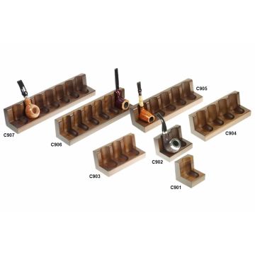 POGGIA E PORTA PIPE RASTRELLIERA CHAIR DA TAVOLO AD ANGOLO LUBINSKI IN LEGNO NOCE C90