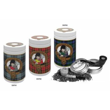 VASO PORTATABACCO LUBINSKI IN CERAMICA TARTAN SCOZZESE COLORI VARI DST0
