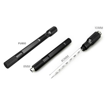 BUCASIGARI PUNCH FORASIGARI LUBINSKI 2 LAME E SPILLONE EASY DRAW IN METALLO NERO FU900