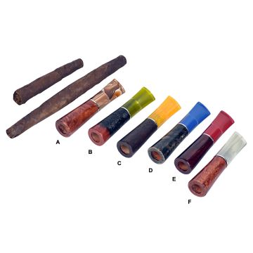 BOCCHINO PER SIGARO TOSCANO FUMA TOSCANO LUBINSKI  COLORATO CON FILTRO 9 MM H480