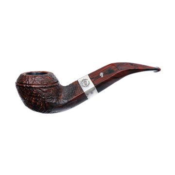 PIPA PETERSON IRISH HARP SANDBLASTED 80S FISHTAIL BENT BULLDOG HAR80S---SSB-C-