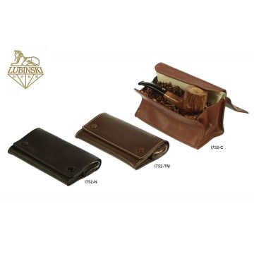 PORTA TABACCO BUSTA LUBINSKI IN PELLE NAPPA I752