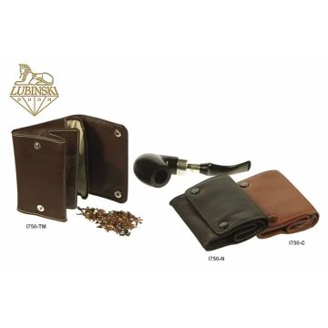 PORTA TABACCO LUBINSKI AVVOLGIBILE IN PELLE DI NAPPA I750