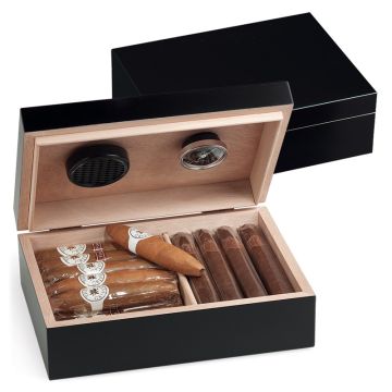 SCATOLA PORTASIGARI HUMIDOR EGOIST 20 SIGARI NERO JK00452
