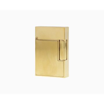 ACCENDINO S.T. DUPONT LINEA 2 PICCOLO PUNTA DIAMANTE ORO GIALLO SPAZZOLATO C18602