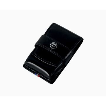 S.T. DUPONT LIGNE 2 LIGHTER CASE BLACK LEATHER 180024 180024