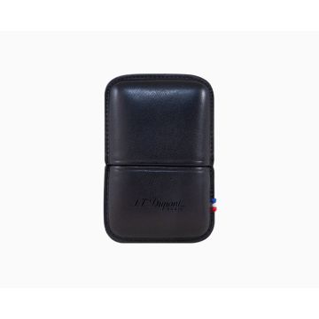 S.T. DUPONT LIGNE 2 LIGHTER CASE BLACK LEATHER 183070 183070