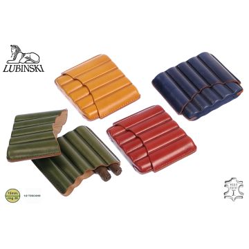 PORTASIGARI LUBINSKI ASTUCCIO IN CUOIO PER 5 MEZZI SIGARI TOSCANI TOSCANELLO M50835