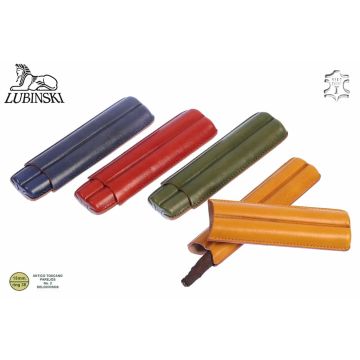 PORTASIGARI LUBINSKI DA TASCA IN CUOIO PER 2 SIGARI TOSCANI INTERI  M51632