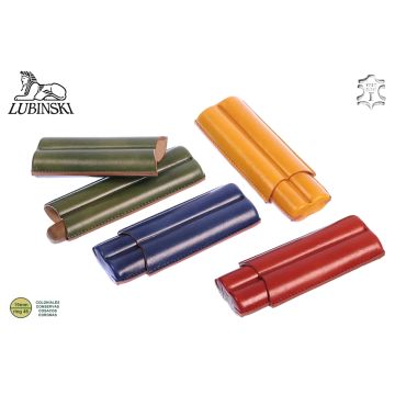 PORTASIGARI LUBINSKI IN CUOIO  DA TASCA PER 2 SIGARI CORONA  M91432