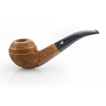PIPA MASTRO GEPPETTO RUSTICATO PAMG24-RC03 BENT RHODESIAN PAMG24-RC03
