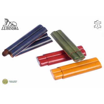 PORTASIGARI LUBINSKI IN CUOIO DA TASCA PER 2 SIGARI DOUBLE CORONA MA1932