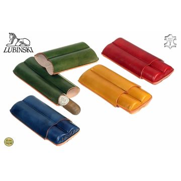 PORTASIGARI LUBINSKI IN CUOIO DA TASCA PER 2 SIGARI DOUBLE TORO  MB1532