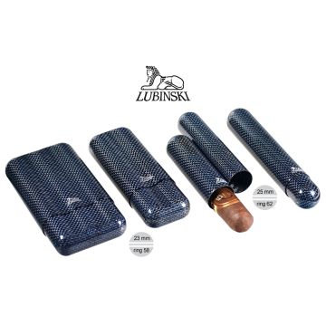 PORTASIGARI LUBINSKI FIBRA DI CARBONIO-TITANIO BLU MFTB MFTB