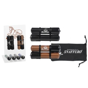 SNAFFERO SPEGNI TOSCANO SPEGNISIGARO DOPPIO CON ASTUCCIO MS502