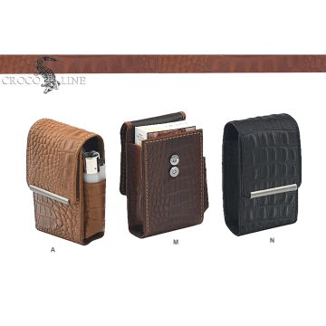 PORTAPACCHETTO LUBINSKI IN PELLE CROCO NN470