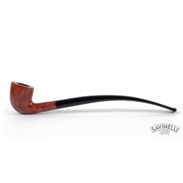 PIPA SAVINELLI CHURCHWARDEN 921 DUBLIN CURVA LISCIA MARRONE P124LM-921