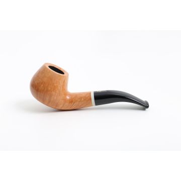 PIPA SAVINELLI PRIMO FUMO 645 KS BRANDY CURVA LISCIA CON FILTRO E SACCHETTA IN VELLUTO P288-645