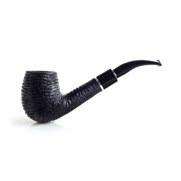 PIPA SAVINELLI OTELLO 670 KS EGG CURVA RUSTICATA NERA P352ZNR-670