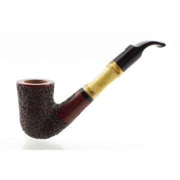 PIPA MASTRO GEPPETTO CALABASH CURVA MARRONE RUSTICATA PAMG20-R001 PAMG20-R001