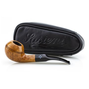 PIPA SASIENI 4 DOT NATURAL POLISHED PASA-4DOTNL-01 BENT RHODESIAN PASA-4DOTNL-01