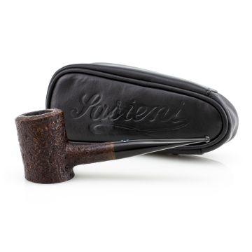 PIPA SASIENI 4 DOT RUFF ROOT WALNUT SANDBLASTED PASY25-SA4DOTRRWS-02 POKER PASY25-SA4DOTRRWS-02-POKER