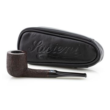 PIPA SASIENI 4 DOT RUFF ROOT WALNUT SANDBLASTED PASY25-SA4DOTRRWS-04 BILLIARD SELLATA PASY25-SA4DOTRRWS-04-BILSEL