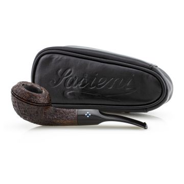 PIPA SASIENI 4 DOT RUFF ROOT WALNUT SANDBLASTED PASY25-SA4DOTRRWS-05 BENT BULLDOG PASY25-SA4DOTRRWS-05-BENTBUL