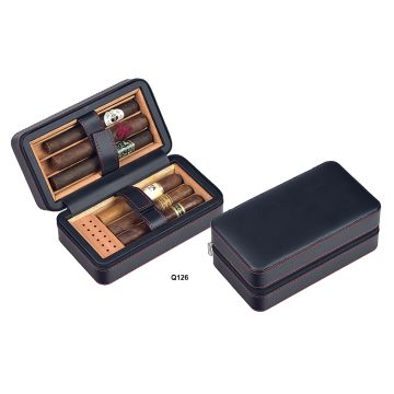 SCATOLA PORTASIGARI HUMIDOR UMIDIFICATORE LUBINSKI DA VIAGGIO PER 6 SIGARI Q126