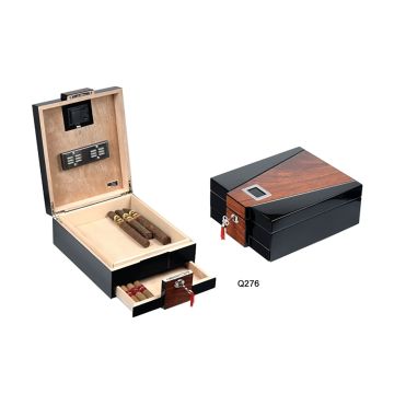 SCATOLA PORTASIGARI HUMIDOR UMIDIFICATORE LUBINSKI 2-TONE PER 40 SIGARI Q276