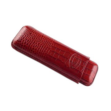 PORTASIGARI ASTUCCIO HABANOS ROMEO Y JULIETA IN PELLE BORDEAUX REGOLABILE PER DUE SIGARI ACC112