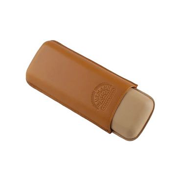 PORTASIGARI ASTUCCIO HABANOS H. UPMANN IN PELLE AVANA REGOLABILE PER DUE SIGARI ACC018