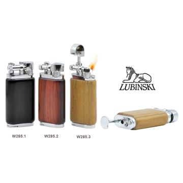ACCENDINO PER PIPA LUBINSKI PROFESSOR RIVESTITO IN LEGNO CON PIGINO W285