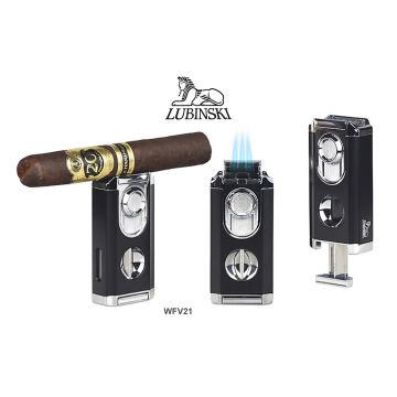 ACCENDINO LUBINSKI SUNDAY TRE FIAMME JET ANTIVENTO E TAGLIASIGARI WFV210