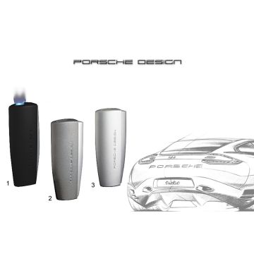 ACCENDINO PORSCHE DESIGN P'3645 FIAMMA ANTIVENTO PIATTA WZX45