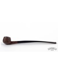 PIPA SAVINELLI CHURCHWARDEN 313 PRINCE SEMICURVA RUSTICATA MARRONE P124ZBM-313