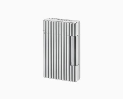 S.T. DUPONT INITIAL VERTICAL LINES WHITE BRONZE LIGHTER 020802B