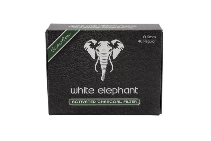 FILTRI PIPA WHITE ELEPHANT CARBONE ATTIVO 9 MM 40 PZ TWE040AC9S