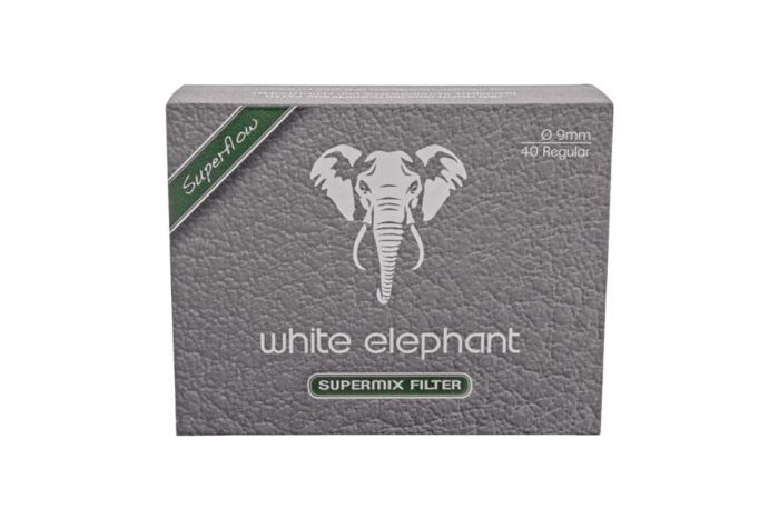 FILTRI PIPA WHITE ELEPHANT SUPER MIX 9 MM 40 PZ TWE40MIX9S
