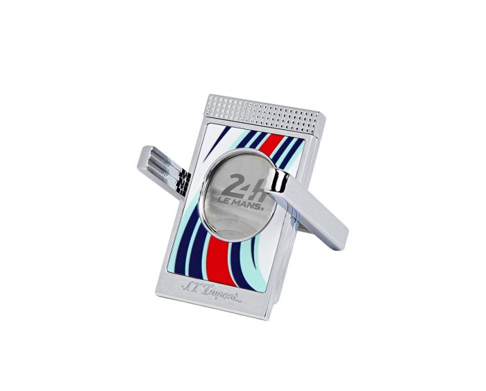 S.T. DUPONT X STAND 24 H LE MANS WHITE / CHROME CIGAR CUTTER LIMITED EDITION 003488