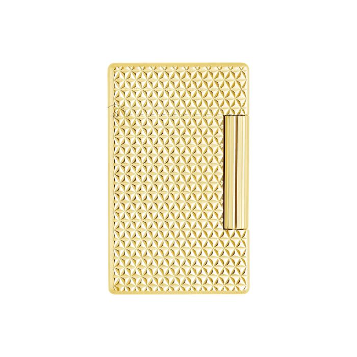 S.T. DUPONT INITIAL DIAMOND HEAD YELLOW GOLD LIGHTER 020821