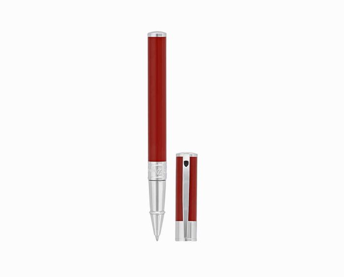 S.T. DUPONT D-INITIAL ROLLER RED/CHROME 262215 PEN 262215