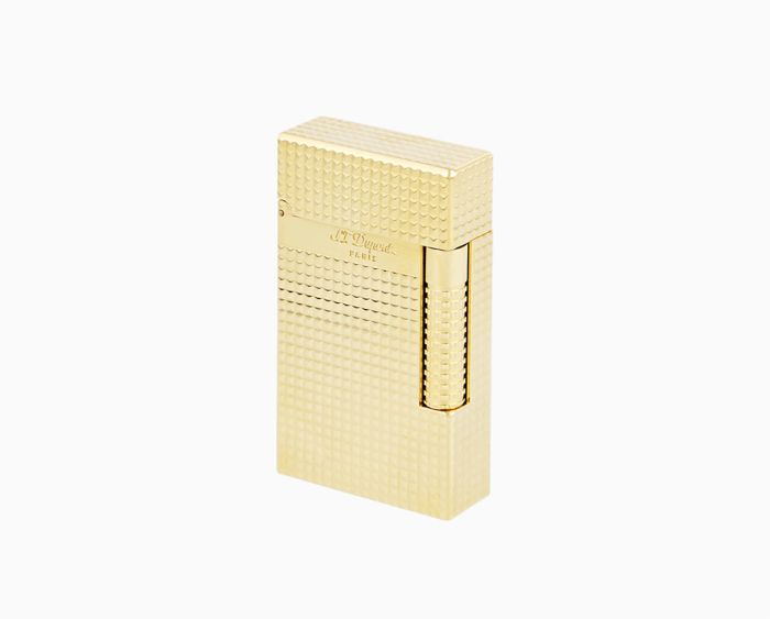 S.T. DUPONT LE NEW GRAND DUPONT DIAMOND HEAD YELLOW GOLD LIGHTER C23009