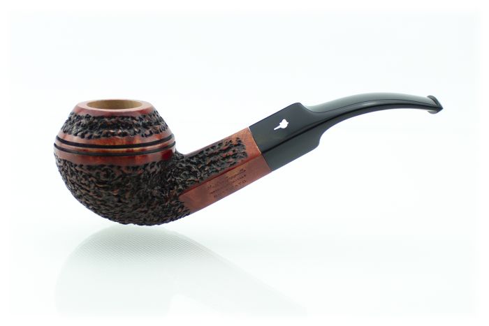 PIPA MASTRO GEPPETTO RUSTICATO PAMG21-RB11 BENT RHODESIAN PAMG21-RB11