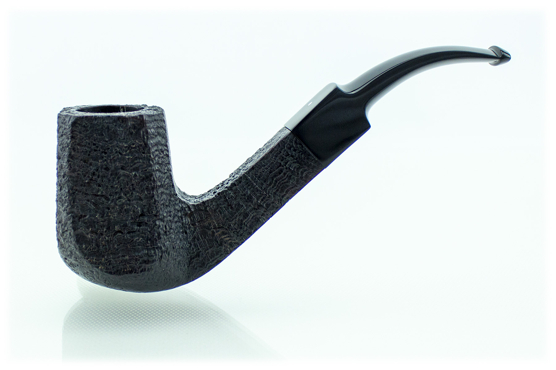 PIPA DUNHILL SHELL BRIAR 6 1020-DPSBS6BLPA GR.6 BENT BILLIARD PANNEL 1020-DPSBS6BLPA
