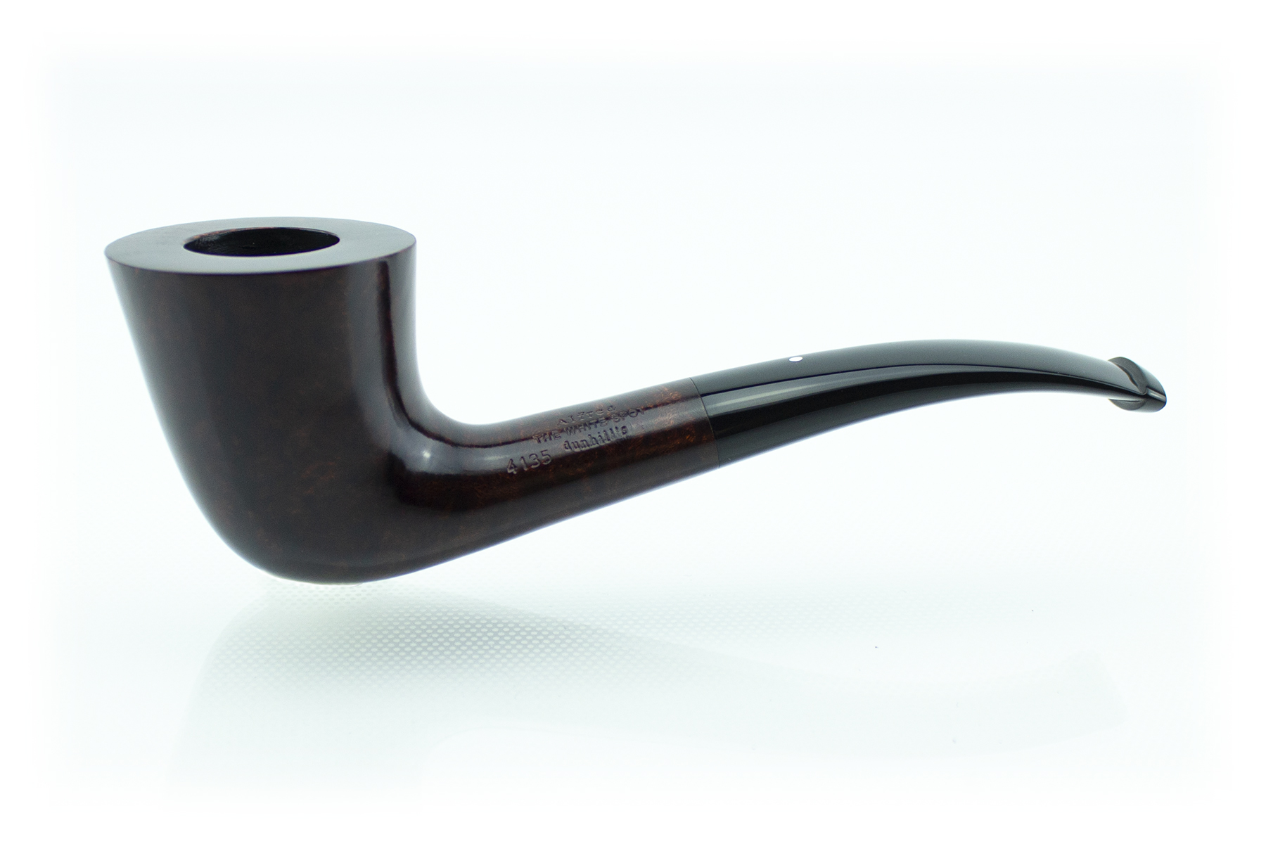PIPA DUNHILL BRUYERE 4135 GRUPPO 4 SEMICURVA BORDEAUX LISCIA HORN  0720-PDLB4135