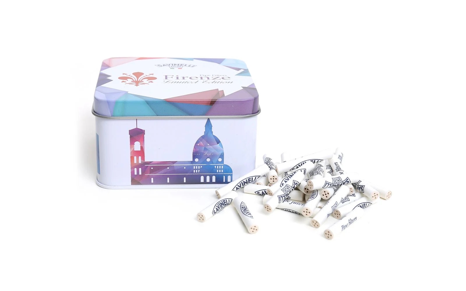 FILTRI PER PIPA SAVINELLI CARBONE ATTIVO 6 MM 100 PZ FIRENZE SPECIAL EDITION F801-100-6-FI