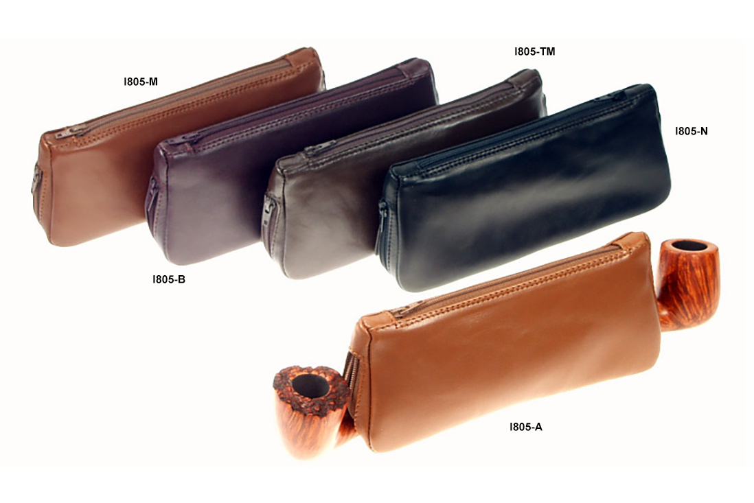 BORSA PORTA PIPA E TABACCO LUBINSKI IN PELLE DI VITELLO I805