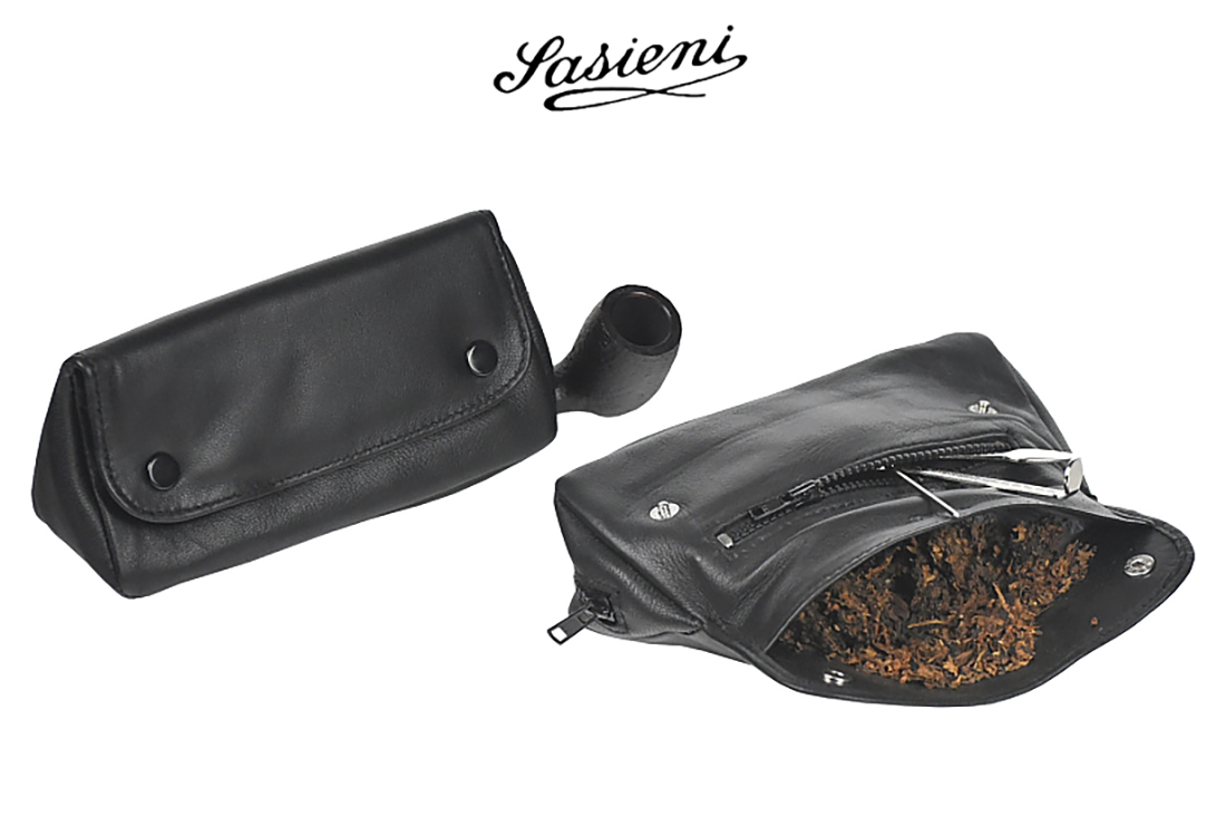 BORSA PORTATABACCO SASIENI PER 1 PIPA E ACCESSORI IN NAPPA IS904