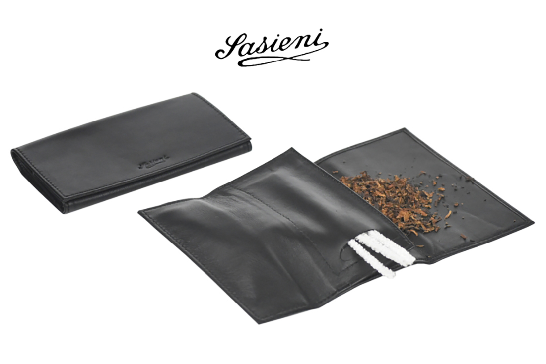 PORTATABACCO DA PIPA SASIENI AVVOLGIBILE GRANDE IN NAPPA IS901